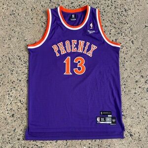 Vintage Steve Nash Phoenix Jersey Reebok Purple 2XL Hardwood Classics